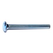 MIDWEST FASTENER 3/8"-16 x 4" Zinc Plated Grade 5 Steel Coarse Thread Carriage Bolts 50PK 07507